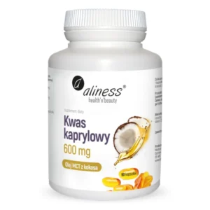 Kwas kaprylowy 600 mg<br> 90 kapsułek