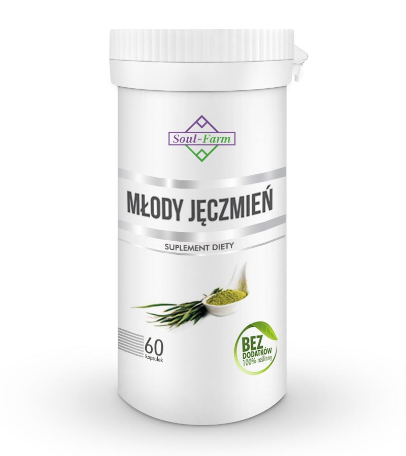 Młody Zielony Jęczmień<br> 60 kapsułek 1 Młody Zielony Jęczmień<br> 60 kapsułek
