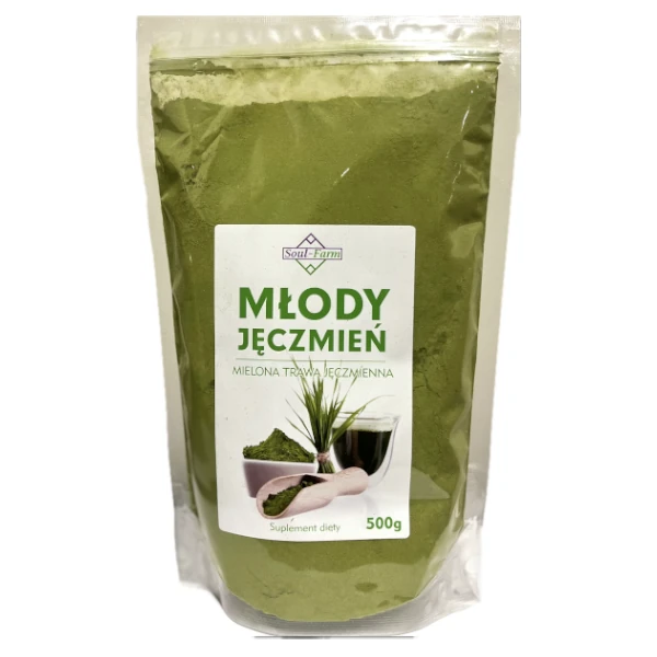 Młody Zielony Jęczmień <br> Proszek 500 g 1 Młody Zielony Jęczmień <br> Proszek 500 g