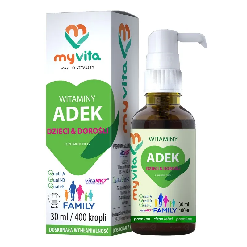 Witamina ADEK FAMILY <br> krople 30 ml 1 Witamina ADEK FAMILY <br> krople 30 ml