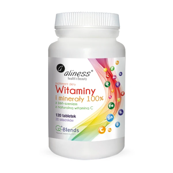 Witaminy i minerały z żeń-szeniem <br>120 tabletek 1 Witaminy i minerały z żeń-szeniem <br>120 tabletek