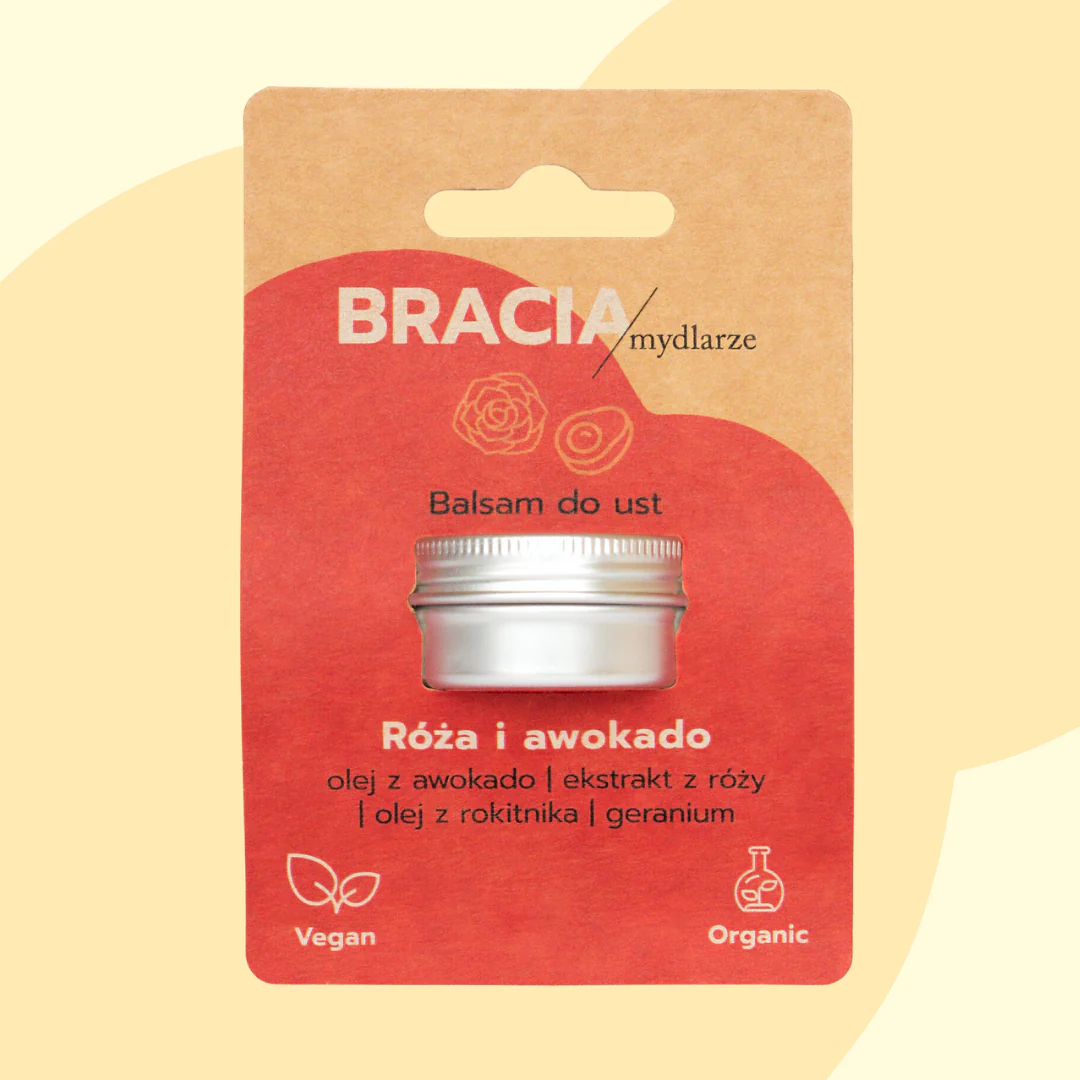 Róża i awokado <br> balsam do ust 1 Róża i awokado <br> balsam do ust
