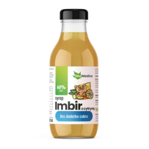 Syrop Imbir z cytryną bez dodatku cukru <br> 300 ml