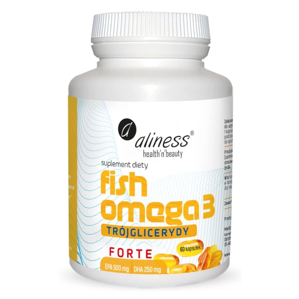 Fish Omega 3 FORTE Trójglicerydy | 60 kapsułek 1 Fish Omega 3 FORTE Trójglicerydy | 60 kapsułek