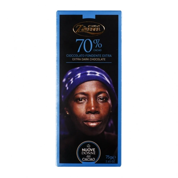 Czekolada Gorzka 70% <br> Bez Cukru 75g 1 Włoska czekolada gorzka premium
