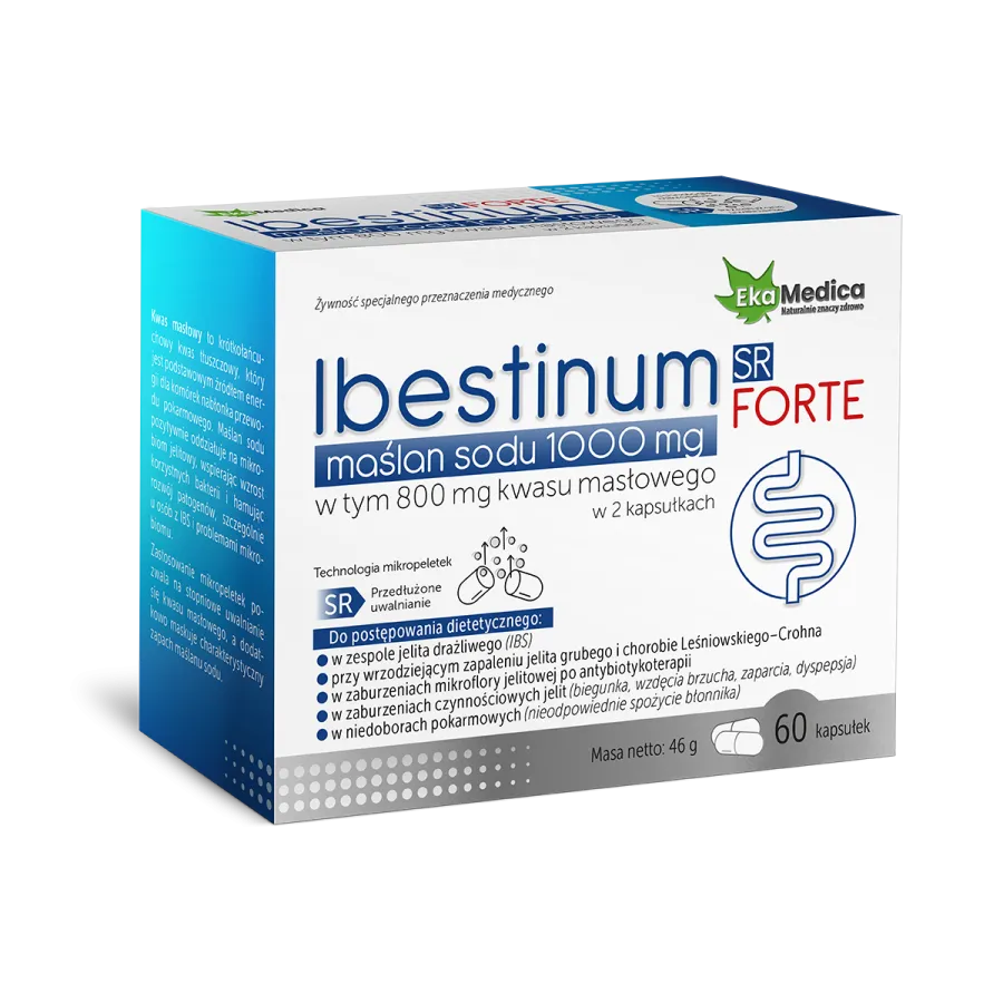 Ibestinum | 60 kapsułek 1 Ecamedica Ibestinum FIRTE SR 60 kapsułek | Wsparcie mikrobiomu i jelit