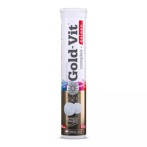 Olimp Gold-Vit® Complex + Żelazo<br> 20 tabletek musujących 1 Olimp Gold-Vit® Complex + Żelazo<br> 20 tabletek musujących