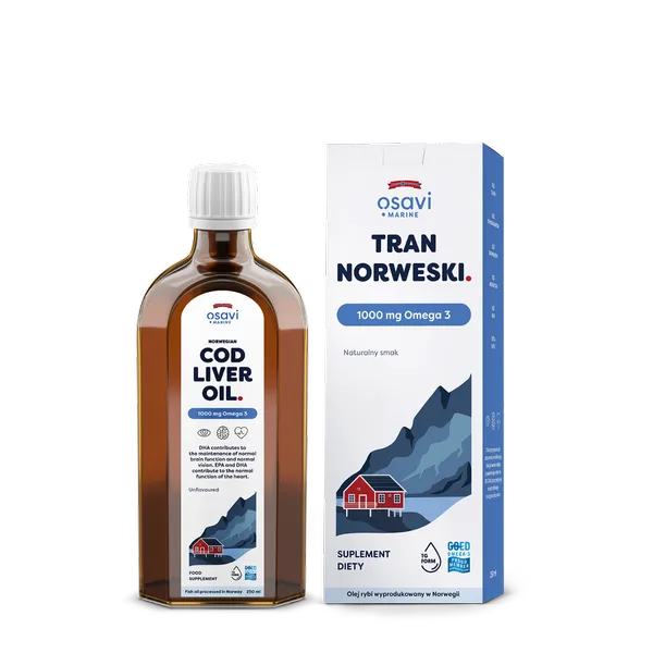 Tran Norweski 1000 mg Omega-3 | 250 ml 1 Tran Norweski 1000 mg Omega-3