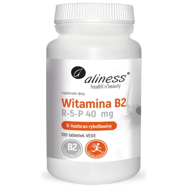 Aliness Witamina B2 R-5-P | 100 tabletek VEGE 1 Aliness Witamina B2 R-5-P 100 tabletek