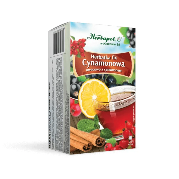 Herbatka fix Cynamonowa 1 Herbatka Fix Cynamonowa - Rozgrzewająca Kompozycja Owocowo-Korzenna | Herbapol