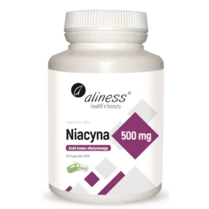 Niacyna 500 mg | Energia i wsparcie układu nerwowego – 100 kapsułek VEGE