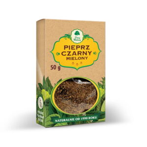 Pieprz Czarny Mielony 50g | Intensywny smak i naturalne wsparcie trawienia