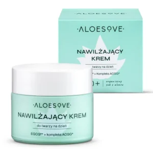 Nawilżający krem do twarzy z aloesem i antyoksydantami 50 ml – ALOESOVE Sylveco