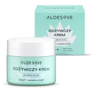 Odżywczy krem do twarzy na noc z masłem shea i koenzymem Q10 50 ml – ALOESOVE Sylveco