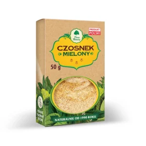 Czosnek mielony 50 g – Dary Natury | Aromatyczna przyprawa BIO bez dodatków