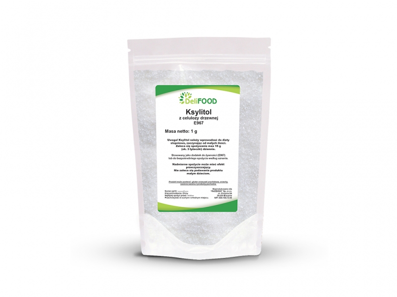 Ksylitol z celulozy drzewnej | 1 kg 1 Ksylitol z celulozy drzewnej 1kg – naturalny słodzik z brzozy | DeliFood