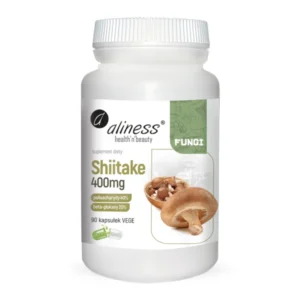 Shiitake ekstrakt 40/20, 400 mg – 90 kapsułek VEGE – Aliness