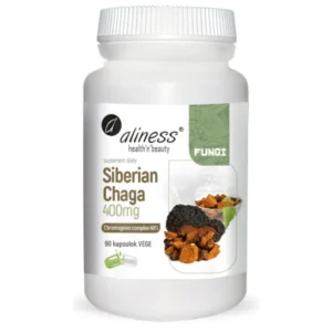 Siberian Chaga ekstrakt 40 400 mg – 90 kapsułek VEGE – Aliness