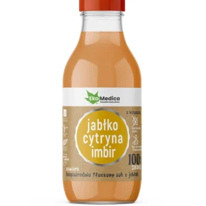 100% Smaku Jabłko, Cytryna, Imbir 300 ml – naturalne orzeźwienie z witaminą C | EkaMedica
