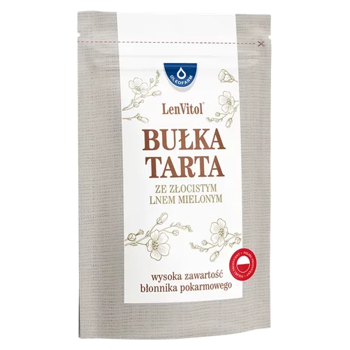 LenVitol - Bułka Tarta ze Złocistym Lnem Mielonym 450 g 1 LenVitol - Bułka Tarta ze Złocistym Lnem Mielonym 450 g