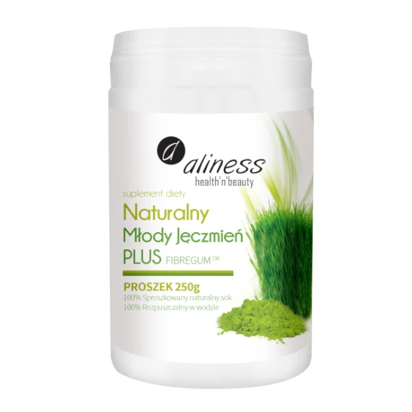 Naturalny Młody Jęczmień PLUS | proszek 250 g 1 Naturalny Młody Jęczmień PLUS | proszek 250 g - aliness