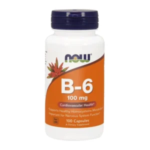 NOW Foods Witamina B6 100 mg – 100 kapsułek