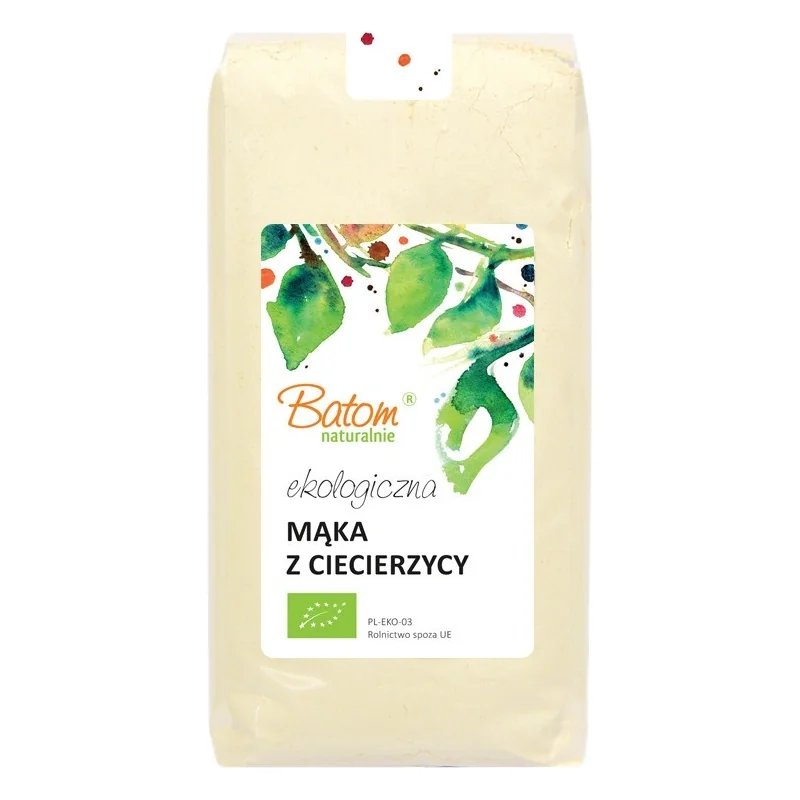 Mąka z ciecierzycy | 500 g 1 Mąka z ciecierzycy 500g - Batom BIO