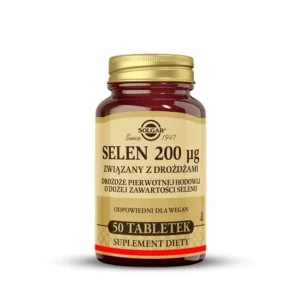 Selen związany z drożdżami - 50 tabletek | Solgar