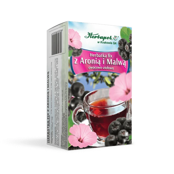 Herbatka fix z aronią i malwą 1 Herbatka fix Z ARONIĄ I MALWĄ (60 g)