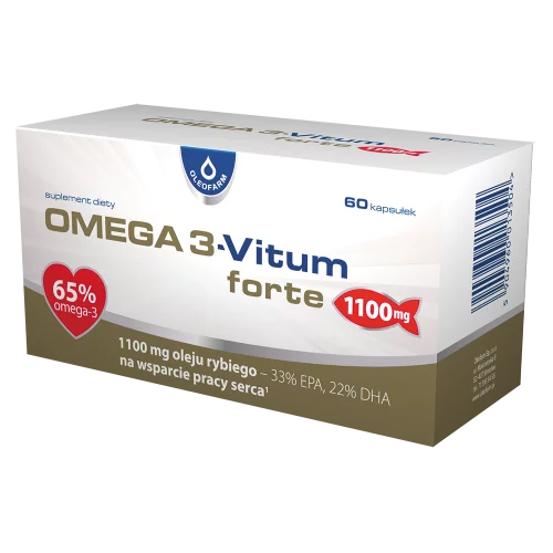 Omega 3 - Vitum Forte | 60 kapsułek 1 Omega 3 – Vitum Forte, 60 kapsułek (Oleofarm)